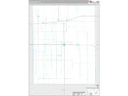 Lane County, KS <br /> Wall Map <br /> Premium Style 2025 Map