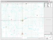 Rice County, KS <br /> Wall Map <br /> Premium Style 2025 Map