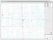 Rush County, KS <br /> Wall Map <br /> Premium Style 2025 Map