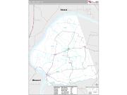 Ballard County, KY <br /> Wall Map <br /> Premium Style 2025 Map
