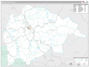 Breathitt County, KY <br /> Wall Map <br /> Premium Style 2025 Map