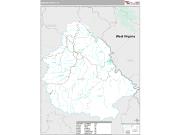 Martin County, KY <br /> Wall Map <br /> Premium Style 2025 Map