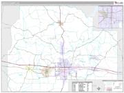 Lincoln County, LA <br /> Wall Map <br /> Premium Style 2025 Map