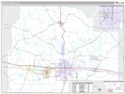 Lincoln County, LA <br /> Wall Map <br /> Premium Style 2024 Map