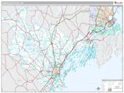Cumberland County, ME <br /> Wall Map <br /> Premium Style 2025 Map