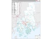Hancock County, ME <br /> Wall Map <br /> Premium Style 2025 Map