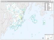 Knox County, ME <br /> Wall Map <br /> Premium Style 2025 Map