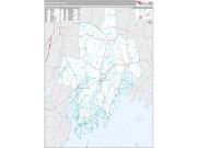 Lincoln County, ME <br /> Wall Map <br /> Premium Style 2025 Map