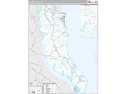 Calvert County, MD <br /> Wall Map <br /> Premium Style 2025 Map