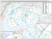 Charles County, MD <br /> Wall Map <br /> Premium Style 2025 Map