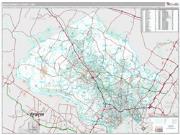 Montgomery County, MD <br /> Wall Map <br /> Premium Style 2025 Map