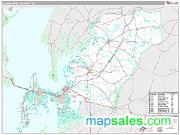 Queen Anne's County, MD <br /> Wall Map <br /> Premium Style 2025 Map