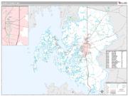 Talbot County, MD <br /> Wall Map <br /> Premium Style 2025 Map