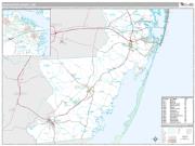 Worcester County, MD <br /> Wall Map <br /> Premium Style 2025 Map