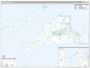 Dukes County, MA <br /> Wall Map <br /> Premium Style 2025 Map
