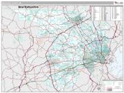 Middlesex County, MA <br /> Wall Map <br /> Premium Style 2025 Map
