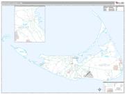 Nantucket County, MA <br /> Wall Map <br /> Premium Style 2025 Map