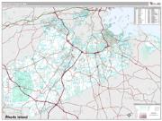 Norfolk County, MA <br /> Wall Map <br /> Premium Style 2025 Map