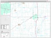 Branch County, MI <br /> Wall Map <br /> Premium Style 2025 Map