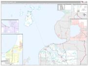 Charlevoix County, MI <br /> Wall Map <br /> Premium Style 2025 Map