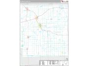 Hillsdale County, MI <br /> Wall Map <br /> Premium Style 2025 Map