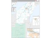 Houghton County, MI <br /> Wall Map <br /> Premium Style 2025 Map