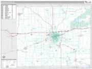Jackson County, MI <br /> Wall Map <br /> Premium Style 2025 Map