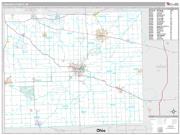 Lenawee County, MI <br /> Wall Map <br /> Premium Style 2025 Map