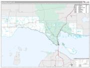 Mackinac County, MI <br /> Wall Map <br /> Premium Style 2025 Map
