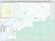 Manistee County, MI <br /> Wall Map <br /> Premium Style 2025 Map