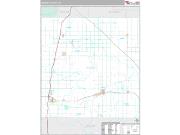 Osceola County, MI <br /> Wall Map <br /> Premium Style 2025 Map