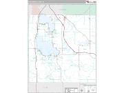 Roscommon County, MI <br /> Wall Map <br /> Premium Style 2025 Map