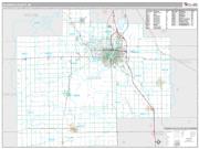 Saginaw County, MI <br /> Wall Map <br /> Premium Style 2025 Map