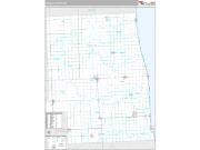 Sanilac County, MI <br /> Wall Map <br /> Premium Style 2025 Map