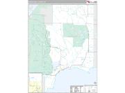 Schoolcraft County, MI <br /> Wall Map <br /> Premium Style 2025 Map