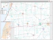 Van Buren County, MI <br /> Wall Map <br /> Premium Style 2025 Map
