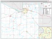 Blue Earth County, MN <br /> Wall Map <br /> Premium Style 2025 Map