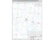 Meeker County, MN <br /> Wall Map <br /> Premium Style 2025 Map