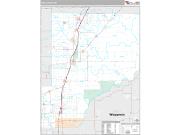 Pine County, MN <br /> Wall Map <br /> Premium Style 2025 Map