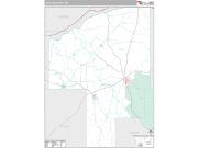 Choctaw County, MS <br /> Wall Map <br /> Premium Style 2025 Map