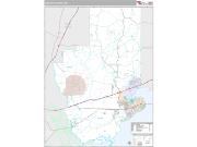 Hancock County, MS <br /> Wall Map <br /> Premium Style 2025 Map