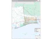 Harrison County, MS <br /> Wall Map <br /> Premium Style 2025 Map
