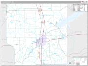 Panola County, MS <br /> Wall Map <br /> Premium Style 2025 Map