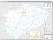 Yazoo County, MS <br /> Wall Map <br /> Premium Style 2025 Map