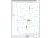 Pettis County, MO <br /> Wall Map <br /> Premium Style 2025 Map
