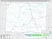St. Clair County, MO <br /> Wall Map <br /> Premium Style 2025 Map