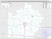 Saline County, MO <br /> Wall Map <br /> Premium Style 2025 Map