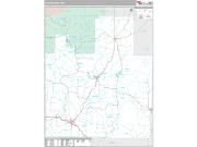 Texas County, MO <br /> Wall Map <br /> Premium Style 2025 Map