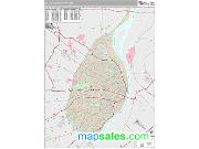 St. Louis City County, MO <br /> Wall Map <br /> Premium Style 2025 Map