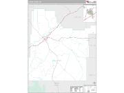Custer County, MT <br /> Wall Map <br /> Premium Style 2025 Map